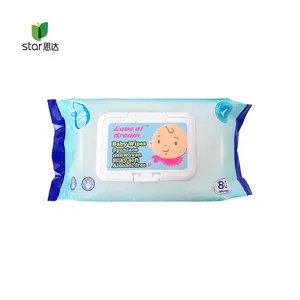 Lingettes nettoyantes humides et personnalisées, écologiques, 50 pièces, pour le visage pour bébés