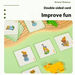 CPC/CE Montessori Preschool Fine Motor Skills Learning Games <strong>Wooden</strong> <strong>Sorting</strong> <strong>Stacking</strong> Toys Animal <strong>Shapes</strong> Balance <strong>Blocks</strong> <strong>Set</strong> - Product Image 4