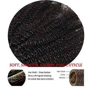 Extensions de <span class=keywords><strong>cheveux</strong></span> brésiliens afro bouclés à clipser, <span class=keywords><strong>cheveux</strong></span> humains vierges brésiliens afro bouclés à clipser - Product Image 4