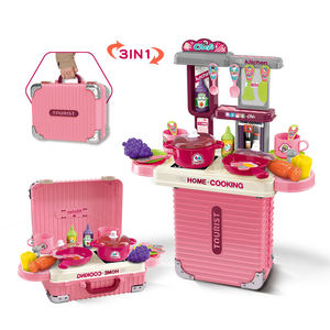 Giocattolo da Cucina Portatile 3 in <span class=keywords><strong>1</strong></span> a Forma di Valigia <span class=keywords><strong>per</strong></span> Bambine - Product Image 1