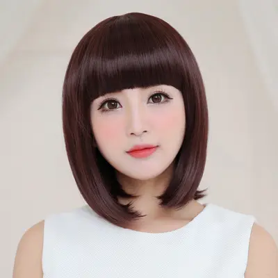 2019 new hot style female hairpiece shaggy short hair shows small face top part hair cover Qi bangs C BOBO wigs