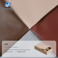 Cuir PU gaufré imperméable Emma 0,6 mm pour sacs à main et sièges de voiture - Écologique et résistant aux taches - Modèle 680