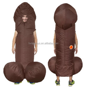 Aufblasbares Penis-Kostüm für Erwachsene, Sexueller Dick-Overall, Lustiges Kleid, Feiertag, Halloween, Anime-Cosplay-Anzug - Product Image 4