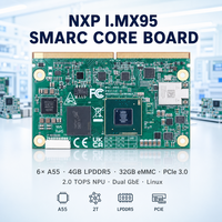 Module SMARC 2.1 50x82mm, 6 cœurs Cortex A55, 2.0 TOPS NPU, 4 Go LPDDR5, 32 Go EMMC, double Gigabit, Linux I.MX95, système sur module SMARC