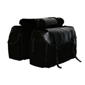 Porte-vélo en toile Durable, grande capacité, en toile améliorée, sacoche arrière pour bicyclette, avec plusieurs poches - Product Image 2