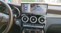 HXHY LCD Kluster Instrumen Digital Mobil CockPit Layar Android 13 untuk Benz GLC/C Class W205 X205 2015-2020 Speedometer Dashboard