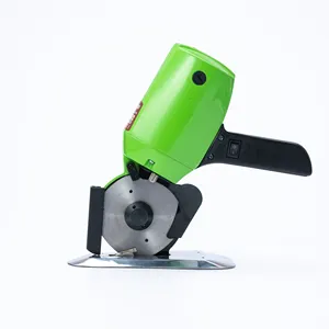 eye-catching green color fabric cutting machine with 100mm in diameter octagonal blade