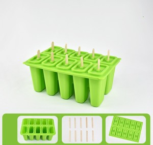 Bán Hàng Nóng Mùa Hè <span class=keywords><strong>Ice</strong></span> Cream Công Cụ Với Gậy Gỗ Silicone Popsicle Khuôn Tùy Chỉnh Silicone Cao Su <span class=keywords><strong>Ice</strong></span> Cream Popsicle Khuôn - Product Image 6
