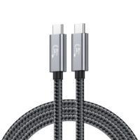 Vente en gros USB4.0 40Gbps 240W PD Câble Type-C tressé en nylon Chargement rapide Câbles de transfert de données et vidéo HD pour Iphone Stock US/EU