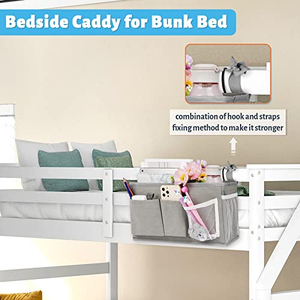 Organizador Colgante para Cama, Bolsa de Almacenamiento para Camas de Dormitorio Universitario y Camas de Hospital, Puede Usarse para Gafas - Product Image 3