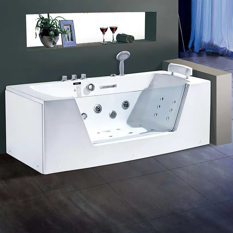 Balisi china fabricante de banheira branca cor quadrada massagem de ar com spa jato de banheira de hidromassagem banheiro