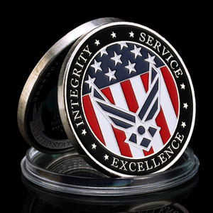 Noi potenza aerea <span class=keywords><strong>giuramento</strong></span> di arruolamento di preghiera di benedizione medaglia commemorativa regalo Souvenir per aviere collezionisti monete - Product Image 3