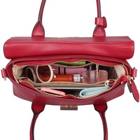 Grande capacité nouveau sac en cuir véritable platine pour femmes fabriqué à la main couture de voiture double fermeture éclair étanche Durable navettage