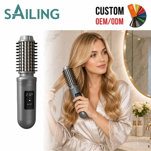แปรงหวีผมตรงไร้สายแบบพกพา SC8-1004-2Sailing รุ่นมินิ ชาร์จผ่าน USB ได้ เหมาะสำหรับการเดินทาง 2 in 1 ที่ม้วนผมได้ น้ำหนักเบา - Product Image 1