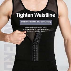 Corrector de Postura <span class=keywords><strong>para</strong></span> Hombre, Chaleco Reductor con Botones, Faja Transpirable <span class=keywords><strong>para</strong></span> Reducir la Barriga de Cerveza, Moldea el Cuerpo - Product Image 5