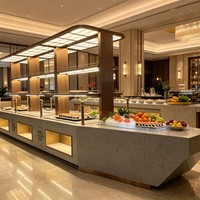 Vitrine Réfrigérée Commerciale Wiberda Star Hotel Buffet Bar avec Éclairage LED, Isolation Thermique et Maintien au Frais pour Restaurant de Guangzhou