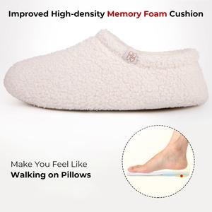 Wholesale Winter Warm Shoes Indoor Outdoor Non-Slip Lightweight Custom Plush Curly <b>Faux</b> <b>Fur</b> All-Around Home Slippers for Unisex - Product Image 5