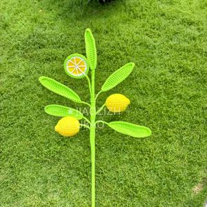 Prachtige handgebreide zure citroen bloemstukken en knikkerijen als cadeau voor familie en huisdecoratie - Product Image 4