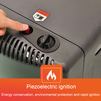 Calentador de Gas Portátil Plegable para Interiores, Calentador Móvil de Gas Natural por Infrarrojos con Certificación CE, Venta al Por Mayor de Fábrica