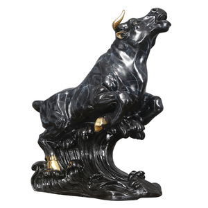 Figura de Animal del Zodiaco Tauro, Fundición en Latón, Hecha a Mano, Decoración de Oficina, Estatuilla Coleccionable - Product Image 3