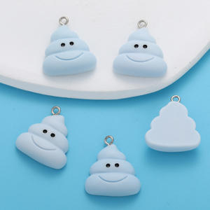 Doux 6 couleurs résine mignon bricolage résine accessoires coloré caca pendentif créatif Bracelet porte-clés décoratif pendentif <span class=keywords><strong>W353</strong></span> - Product Image 5