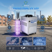 Module LED UV 5000W 365nm à photocatalyse, refroidi par eau, à flux radiant élevé pour réacteur de traitement des eaux usées industrielles et des COV