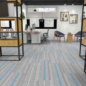 Dalles de moquette en PP pour bureaux commerciaux et résidentiels, écologiques, résistantes au feu, avec un design moderne - Product Image 1