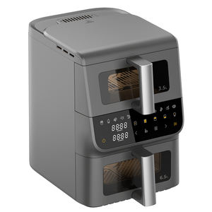 Pantalla táctil inclinada Dual Pot 3.5L + 6.5L 10 <span class=keywords><strong>litros</strong></span> 2500W Color digital Smart 10L <span class=keywords><strong>Freidora</strong></span> <span class=keywords><strong>de</strong></span> <span class=keywords><strong>aire</strong></span> <span class=keywords><strong>de</strong></span> doble pila - Product Image 1