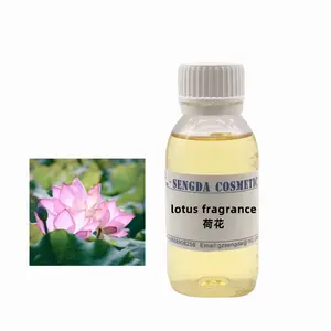 Venta al por mayor de aceite de fragancia concentrado de marca de perfume de loto de alta concentración para la fabricación de velas