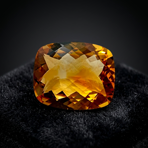 Certified Semiprecious Natural <b>Citrine</b> Cushion Shape Gemstone for Jewelry Making <b>Ring</b> Earring at Wholesale Price - Product Image 1