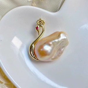 จี้เงินแท้ S925 รุ่น 31280DIY รูปหงส์ลอยฟ้า พร้อมอุปกรณ์เสริมลูกปัดขนาด 13-18 มม. สำหรับทำจี้มุกและชาร์ม DIY - Product Image 1