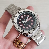 Montre Quartz 44 mm avec bracelet en acrylique et caoutchouc, collection Pro Diver pour homme et femme, cadran à bords biseautés