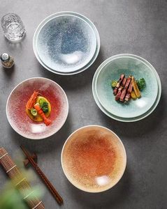 Plat Assiette À Soupe Restaurant Ustensiles De Cuisine Ensemble Buffet Plats En Porcelaine Assiettes À Dîner Avec Design Graphiti - Product Image 6