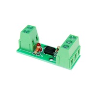 Módulo de Aislamiento Fotoeléctrico de 1 Canal PC817 EL817 3V-5V 12V 24V con Soporte para Riel, para PLC y Placa de Control de Motor