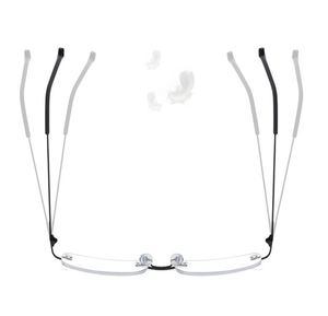 Lunettes de lecture presbyopes sans monture en métal avec verres découpés anti-lumière bleue pour hommes et femmes 2023 - Product Image 6
