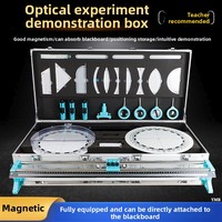 Kit complet d'équipement d'expérimentation optique pour les enseignants de physique du collège – Édition avec lentilles à fixation magnétique
