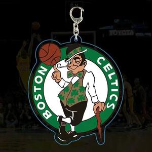 Llavero de cristal con logo de equipos de baloncesto de EE. UU.: Mavericks, Warriors, Lakers, Celtics, Timberwolves, Clippers, Colgante para bolso de maternidad - Product Image 5