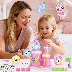 Cadeaux d'<span class=keywords><strong>anniversaire</strong></span> : 195 ballons magiques de princesse à faire soi-même avec pompe, kit de fabrication de ballons collants DIY, jouets créatifs <span class=keywords><strong>pour</strong></span> enfants avec ballons rebondissants - Product Image 2