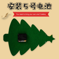 Reloj Digital Educativo con Temática Navideña, Juguete de Aprendizaje del Tiempo, Árbol de Navidad Hecho a Mano, Reloj Educativo de Fieltro para el Aula