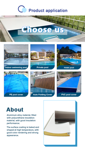Cubierta motorizada de aluminio con lamas enrollables para piscina, impermeable, con aislamiento térmico y de seguridad para piscinas de villas, spas y jacuzzis. - Product Image 6