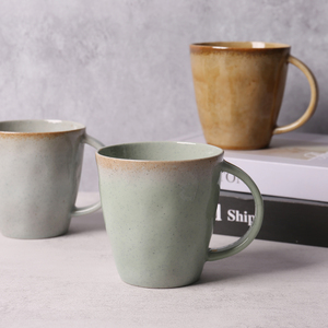 Taza de Café de Cerámica de Color Menta Mambo, Popular, Fabricada por Hualian, OEM ODM, Apta para Lavavajillas y Microondas, en Caja de Regalo - Product Image 2