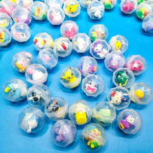 45mm Clear Diamond Shape Container With Toys Plastic Capsule Toys Surprise Egg Capsule Egg Box Toy For Vending Machine