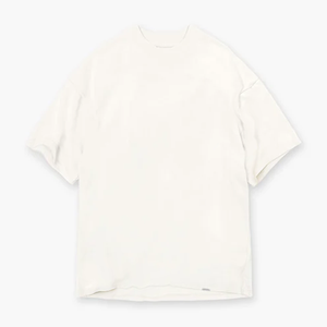 T-shirts en coton 100 % col rond, coupe ample et épaules tombantes, style oversize, vierges et unis pour hommes – Vente en gros - Product Image 3