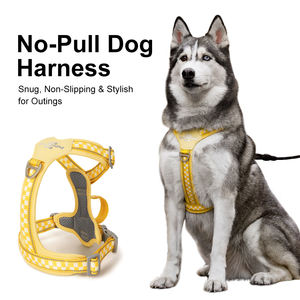 Nouveautés Harnais Réglable Réfléchissant pour <span class=keywords><strong>Chien</strong></span> Durable Respirant en Polyester Empêche l'Évasion Harnais pour Animaux de Compagnie pour Chiens de Petite à Grande Taille - Product Image 2
