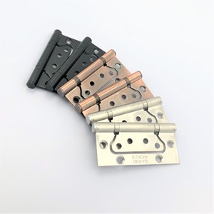 Charnière papillon brossée de 4 pouces en acier inoxydable avec roulement à billes, silencieuse et dissimulée, avec vis pour <span class=keywords><strong>porte</strong></span> intérieure en <span class=keywords><strong>bois</strong></span> de chambre - Product Image 5