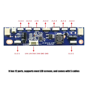 Placa Controladora de Corriente Constante LED Multifunción con Retroiluminación <span class=keywords><strong>CA</strong></span>-188 de la Marca l, 12 Conectores, Probador de Tiras LED Estándar CN - Product Image 4