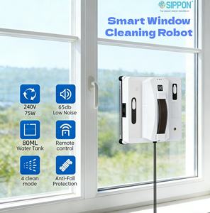 Robot <span class=keywords><strong>Limpiacristales</strong></span> Automático Más Vendido, Limpiador de Ventanas Magnético Inteligente <span class=keywords><strong>El</strong></span>éctrico Multi-idioma con Aplicación/Control Remoto - Product Image 4