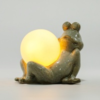 Nouvelle lampe de table à LED mignonne de style animal avec tortue en céramique pour un usage domestique intérieur de salon