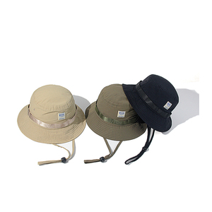 Oem personalizado campamento senderismo pescador sombrero protección UV al aire libre impermeable poliéster nailon Surf cubo Boonie sombrero con cuerda - Product Image 5