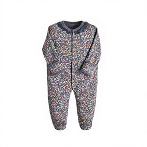 Ensemble de barboteuses pour bébé sur mesure, tricoté, imprimé dessin animé, manches longues, combinaison pour nourrisson, pyjama, coton, polyester, body - Product Image 1